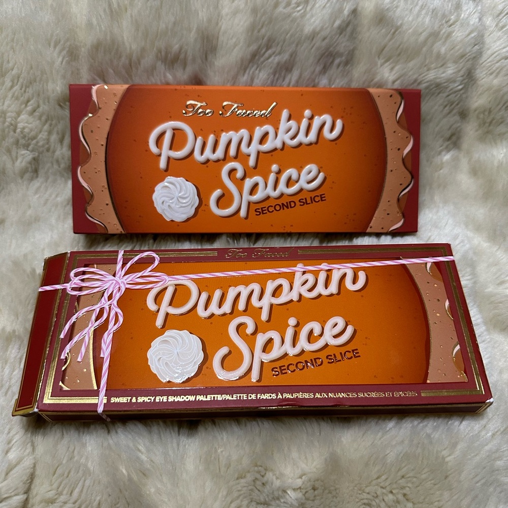 Original Too Faced Pumpkin Spice Second Slice Scented Eyeshadow Palette